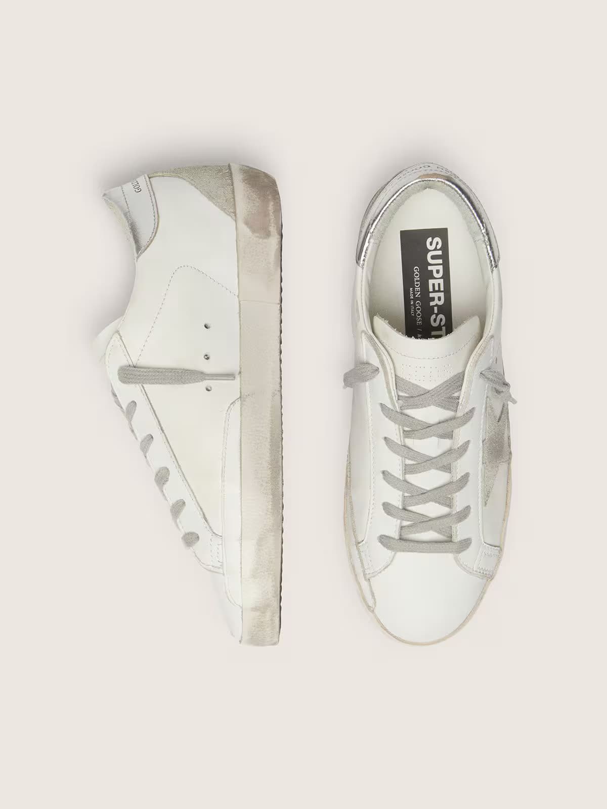 Golden Goose Super Star White Silver  - View 4