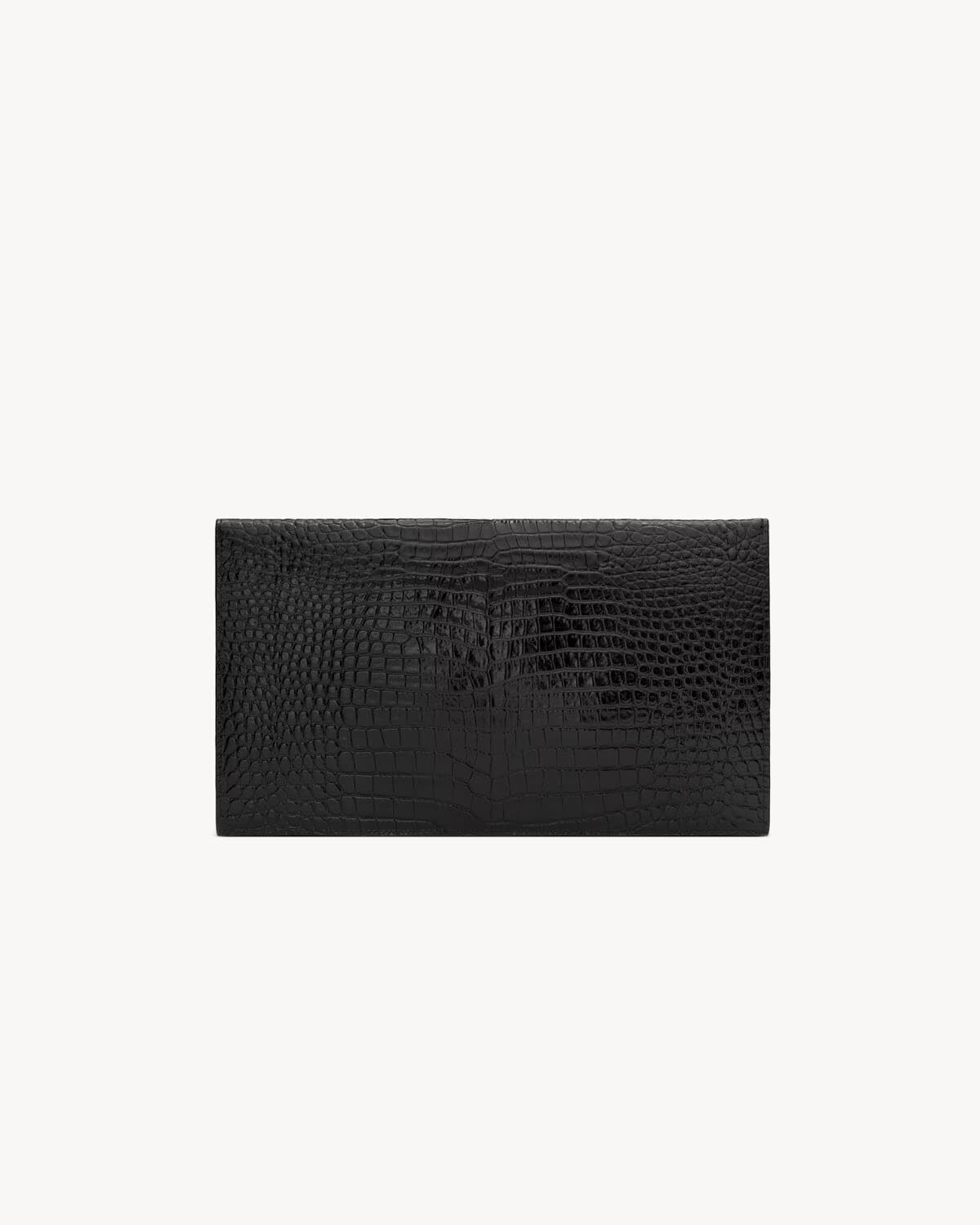Saint Laurent Pochette Uptown Crocodile Black - View 4