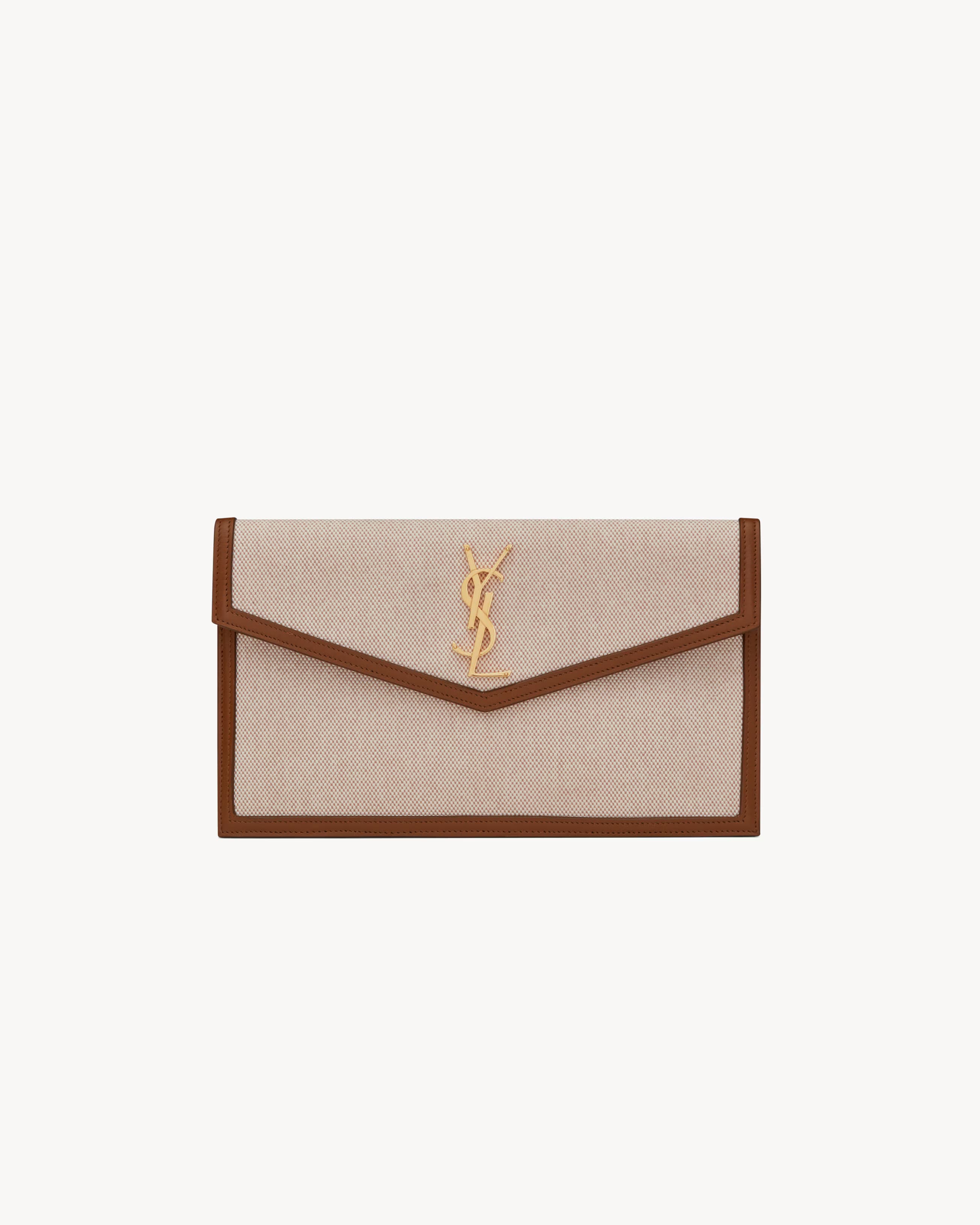 Saint Laurent Pochette Uptown Natural Beige - View 1