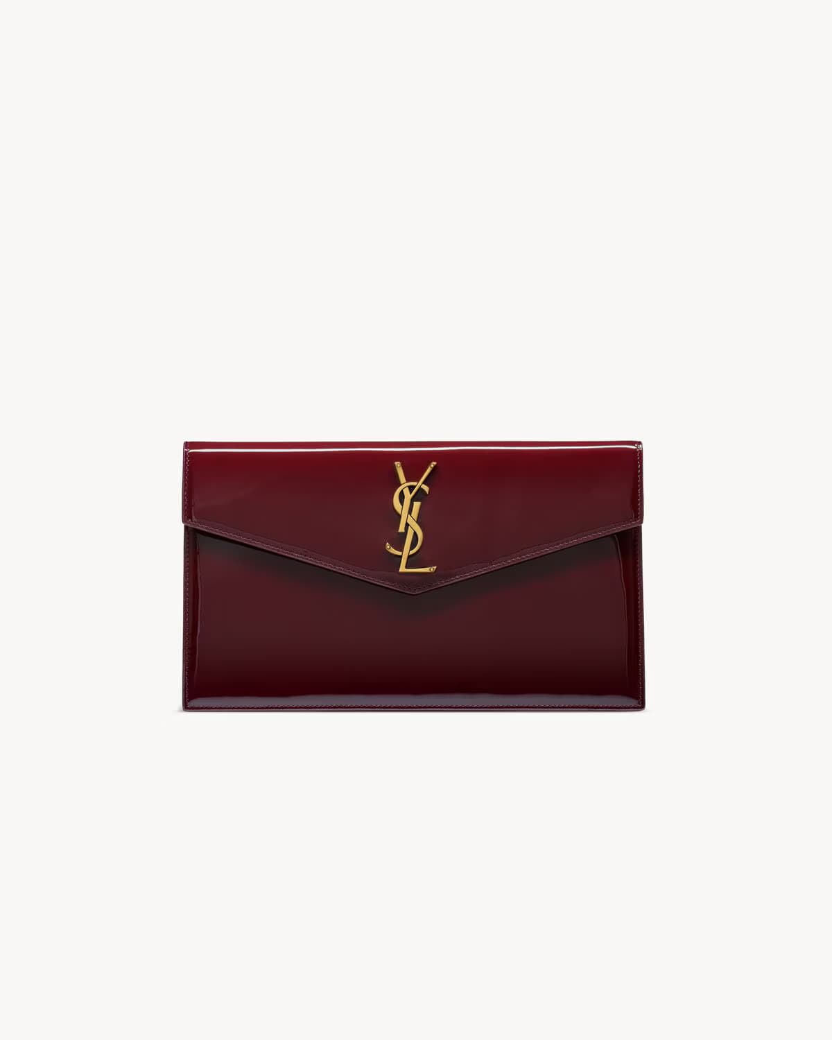Saint Laurent Pochette Uptown Dark Red Wine - View 1