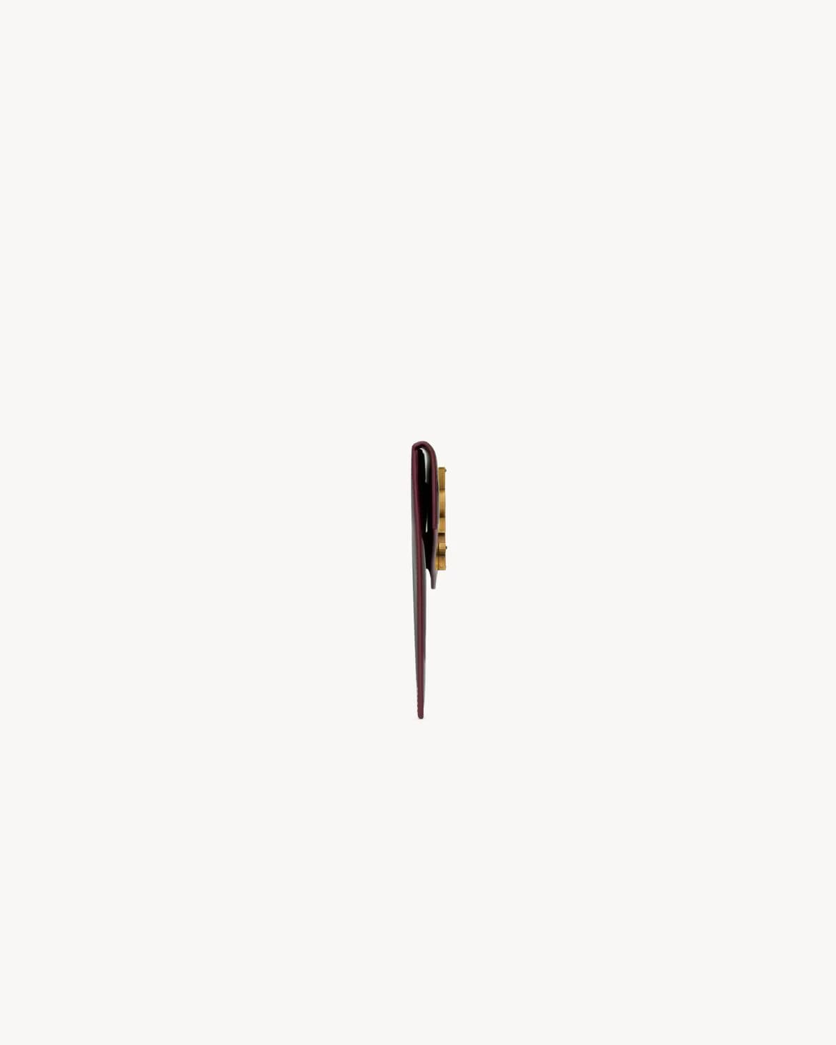 Saint Laurent Pochette Uptown Dark Red Wine - View 3