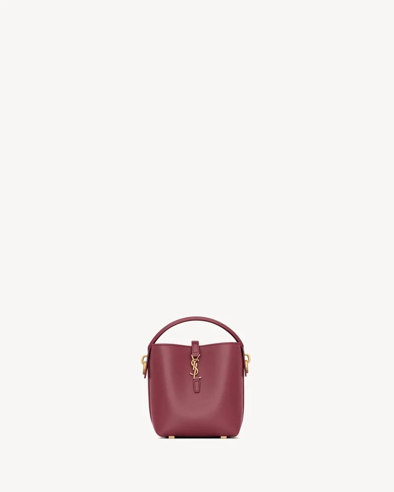 Saint Laurent Le 37 Mini Leather Bag Bordeaux - View 1