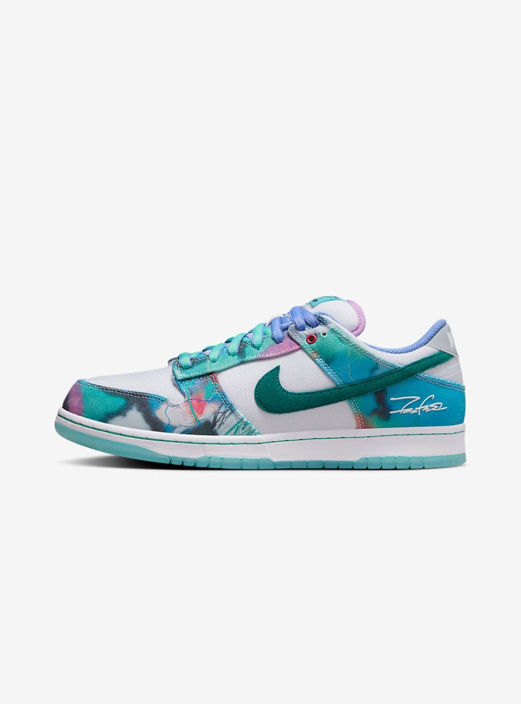 NIKE SB DUNK LOW FUTURA LABORATORIES BLEACHED AQUA - View 1