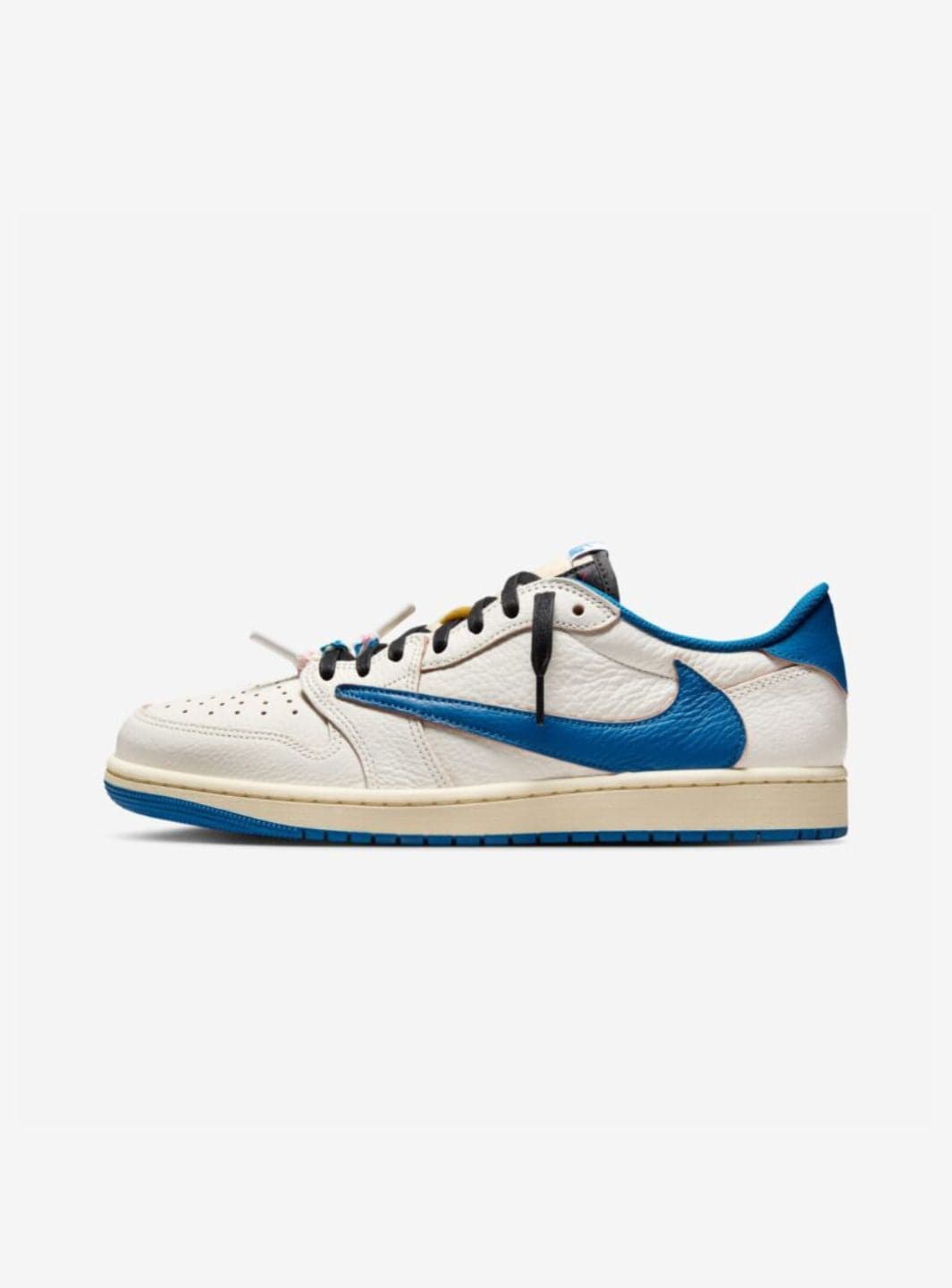 AIR JORDAN 1 RETRO LOW OG SP FRAGMENT X TRAVIS SCOTT SAIL MILITARY BLUE - View 1