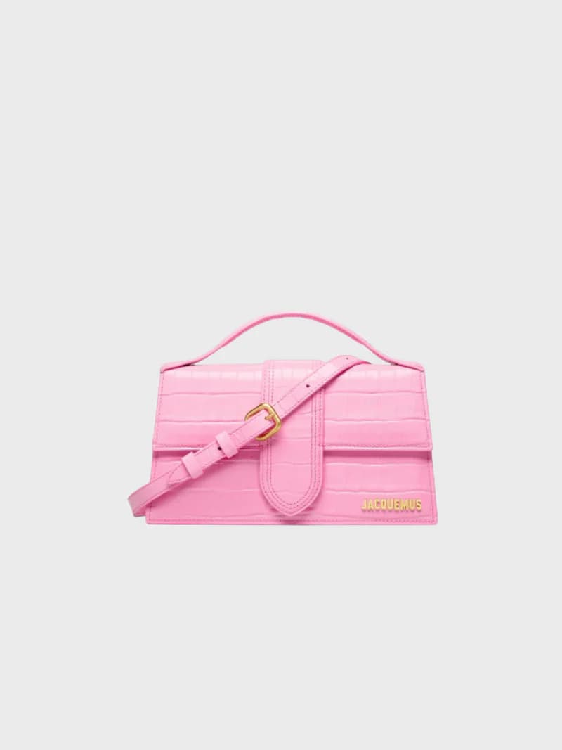Jacquemus Le Grand Bambino Crocodile Pink - View 1