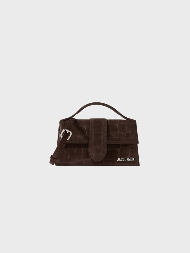 Jacquemus Le Grand Bambino Crocodile Dark Brown - View 1