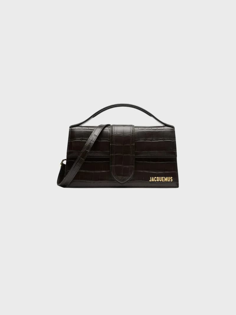 Jacquemus Le Grand Bambino Croco Black - View 1