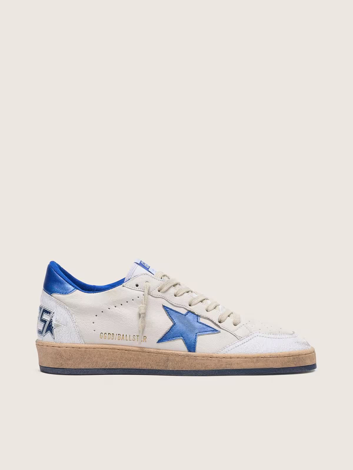Golden Goose Ballstar White Blue - View 1