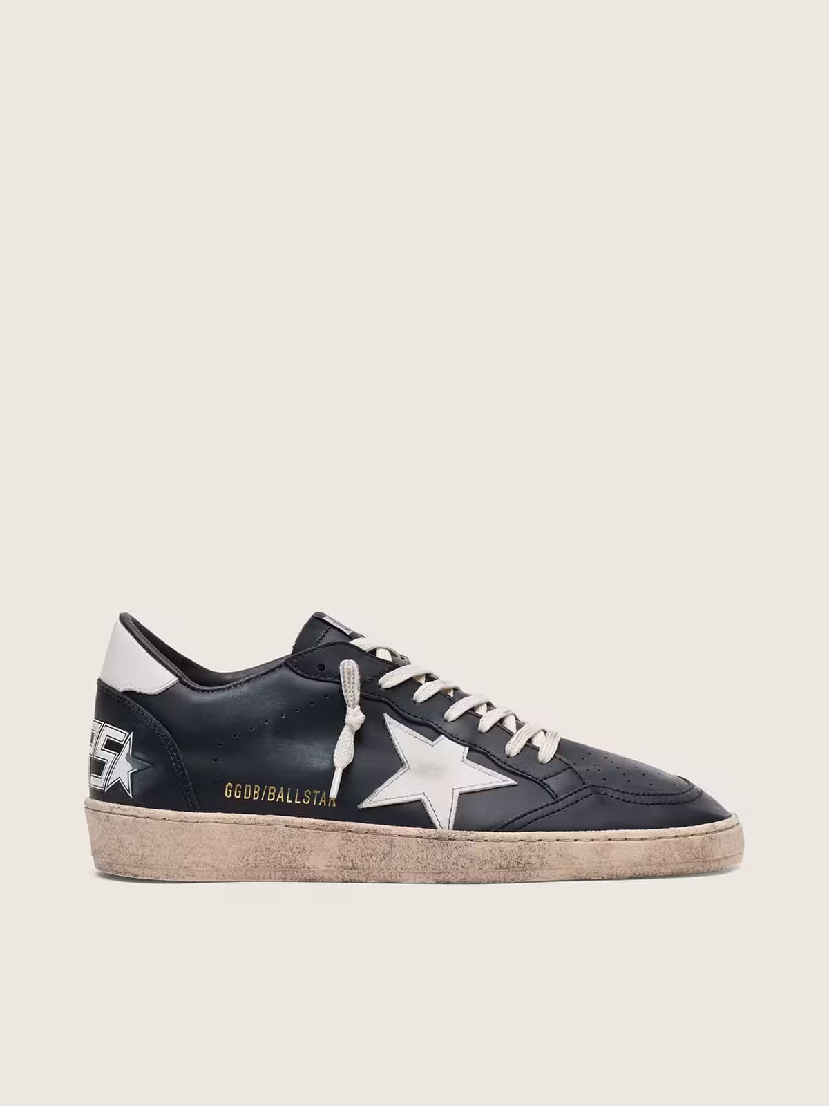 Golden Goose Ball Star Leather Black - View 1