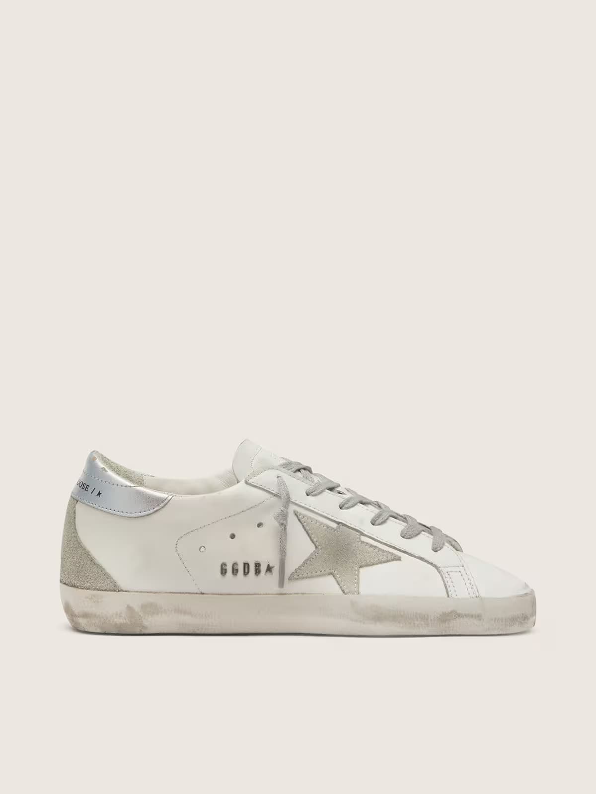 Golden Goose Super Star White Silver - View 1