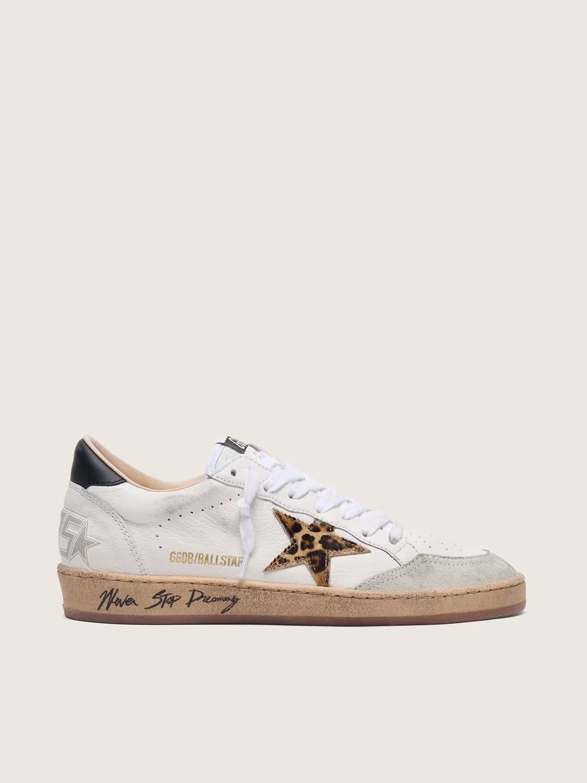 Golden Goose Ball Star White Leopard Black - View 1